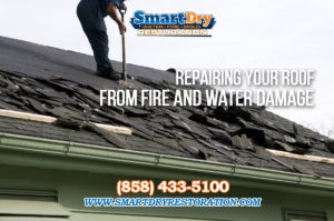 Repairing Roof from Water Damage in San Diego California